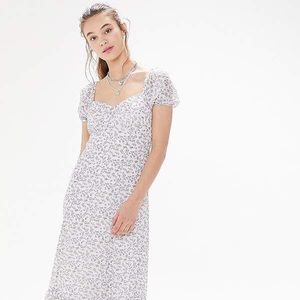 Urban Outfitters floral puff sleeve maxi dress